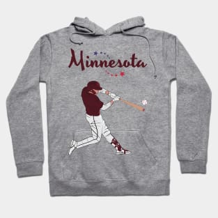 Minnesota USA Baseball Hoodie